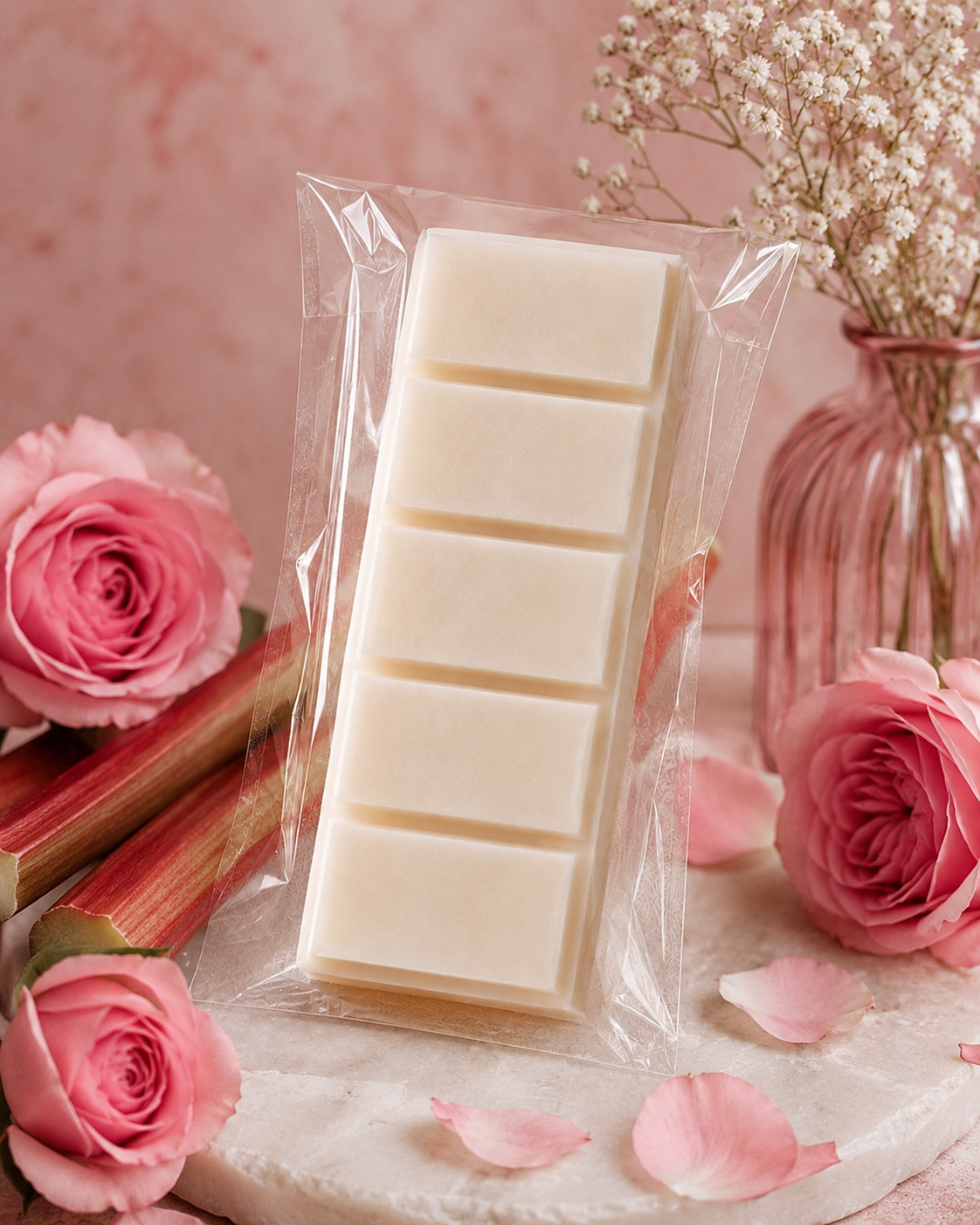 Rhubarb & Rose Wax Melt