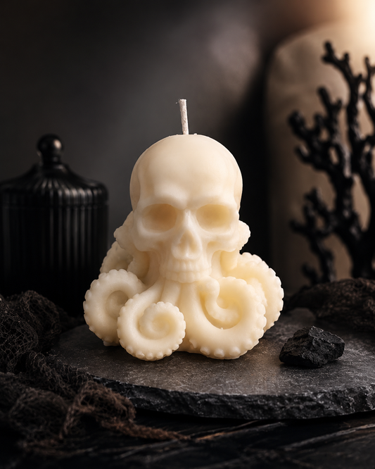 Octoskull Candle