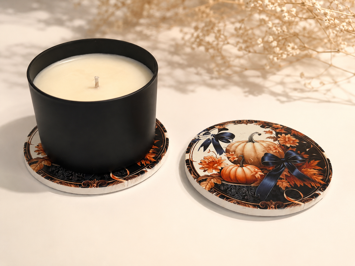 Pumpkin Candle Coaster