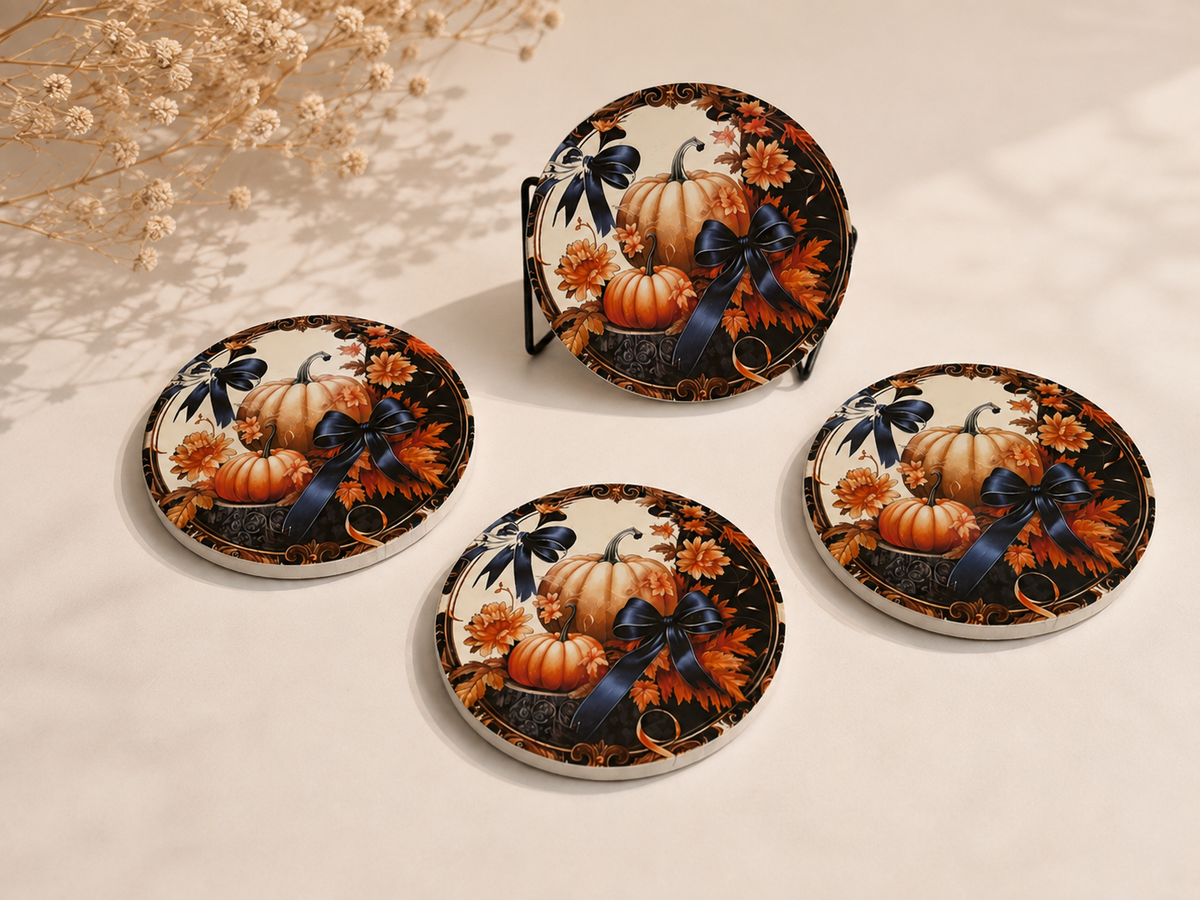 Pumpkin Candle Coaster