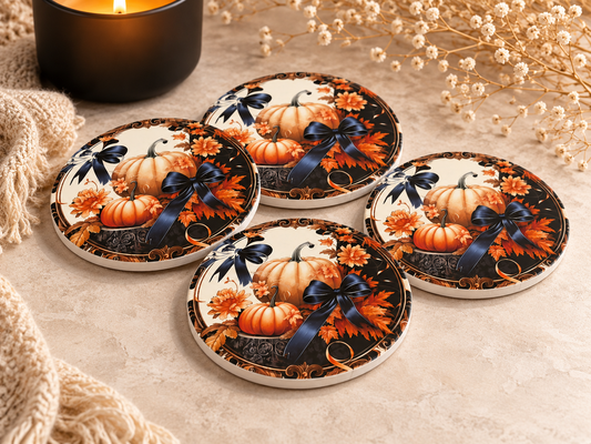 Pumpkin Candle Coaster
