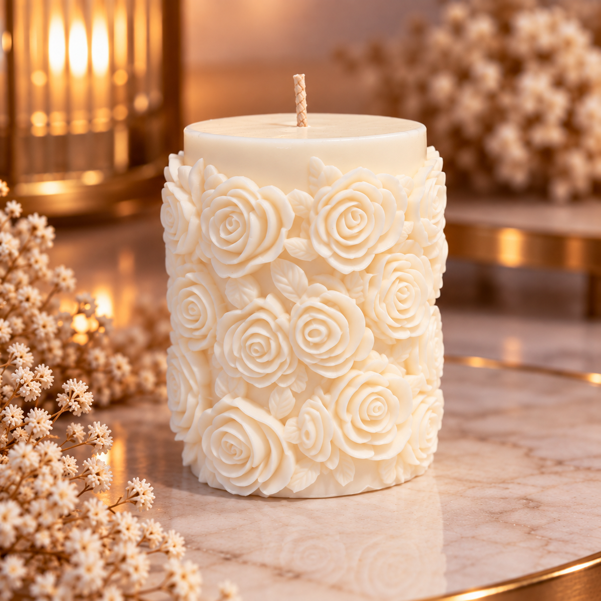 Love You Rose Candle
